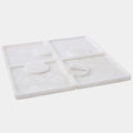Bandeja Jigsaw, set de 4, alabastro