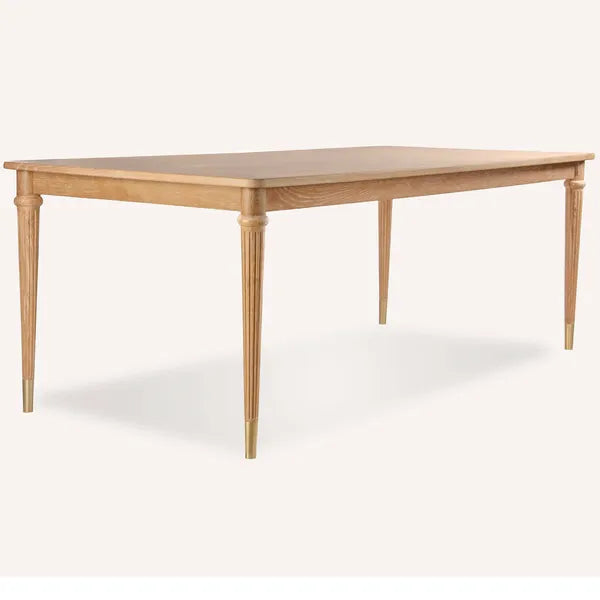 Mesa de comedor rectangular Pietro, natural