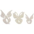 Decoraci¨®n mural mariposa, blanca, set de 3
