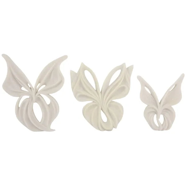 Decoraci¨®n mural mariposa, blanca, set de 3