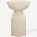 Mesa auxiliar Echo, blanco roto