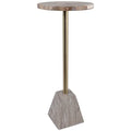Mesa auxiliar Wayne, madera petrificada